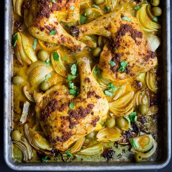 Moroccan Sheet Pan Chicken - Recipe photo by thewanderlustkitchen