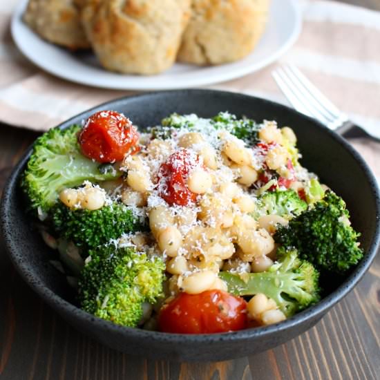 Roasted Vegetable Scampi - Recipe photo by frugalnutrition