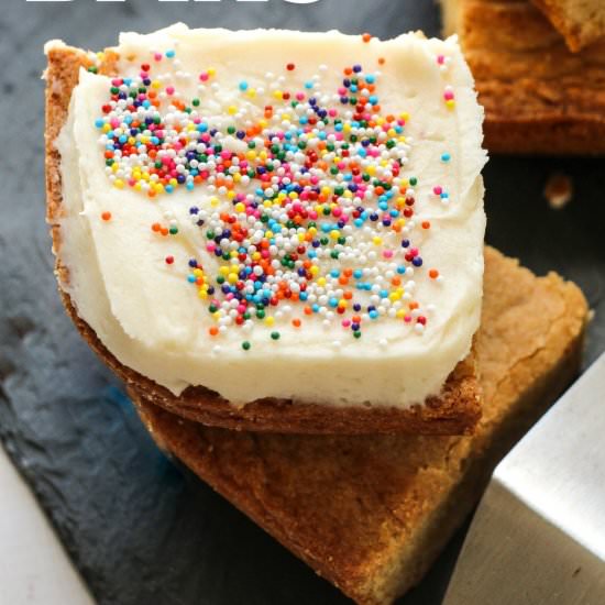 Frosted Sugar Cookie Bars - Recipe photo by layersofhappiness