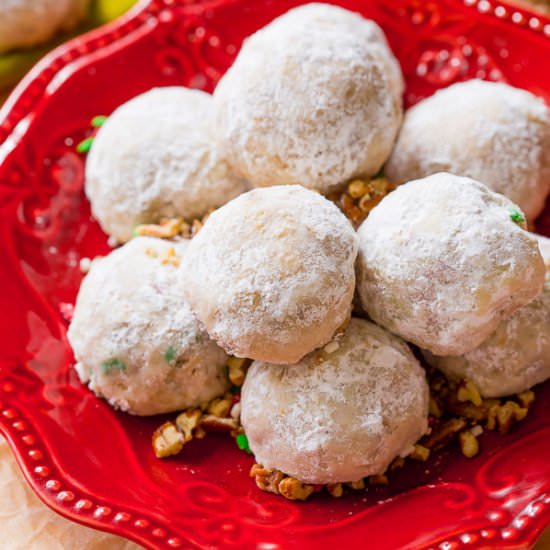 Toasted Pecan Snowballs - Recipe photo by sallysbakingaddiction