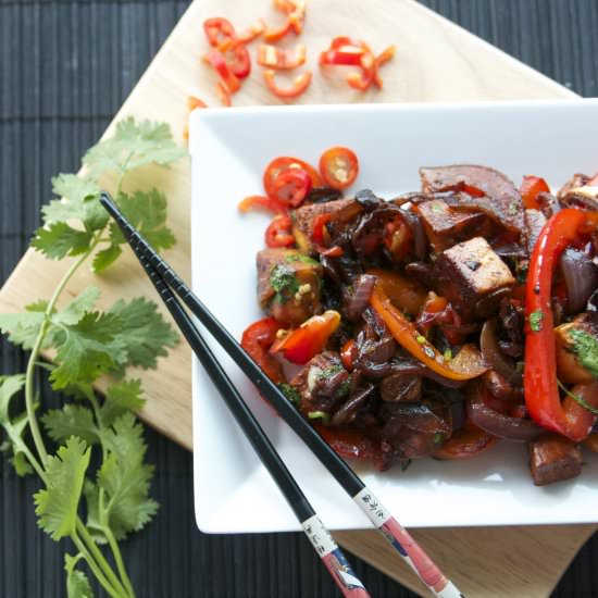 Chili Paneer Stir Fry - Recipe photo by tastechronicles