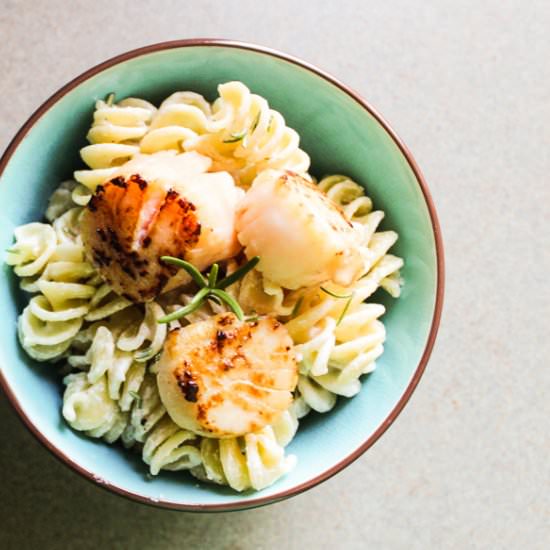 Pasta in a Goat Cheese Sauce - Recipe photo by Lisa G Cooks