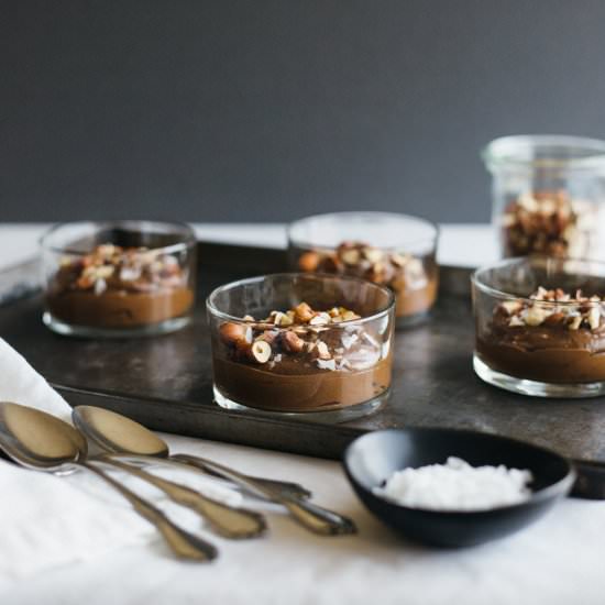 Chocolate Avocado Pudding - Recipe photo by Downshiftology