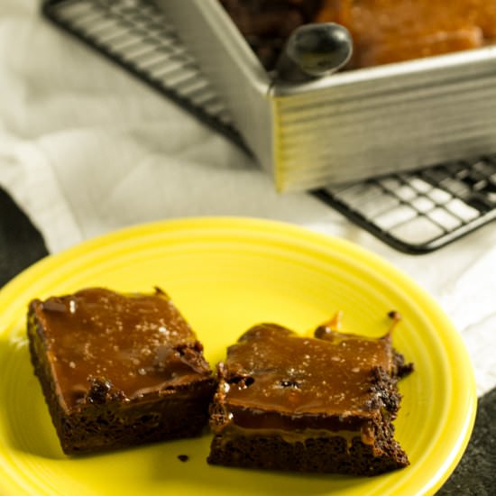 Salted Caramel Brownies - Recipe photo by Chattavore