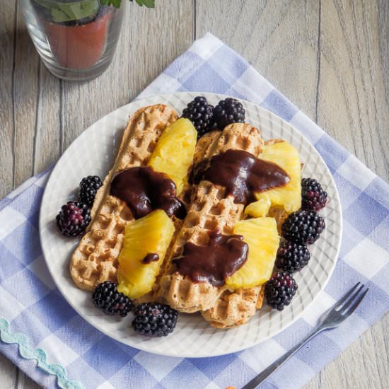 Banana Flour Waffle Dippers - Recipe photo by IvloonGoddess