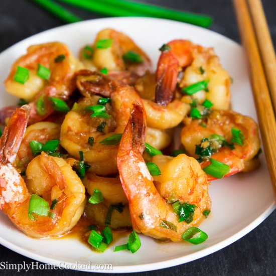 Garlic Ginger Shrimp - Recipe photo by simplyhomecooked