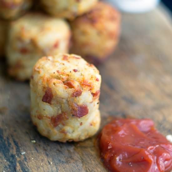 Bacon Blue Cheese Tater Tots - Recipe photo by cookingdivine