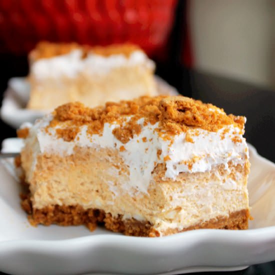No Bake Pumpkin Cheesecake - Recipe photo by Creole Contessa