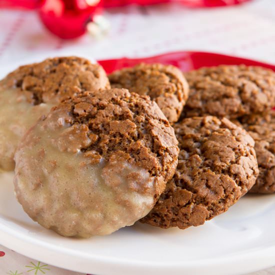 Santa-Ready Dipped Gingersnaps - Recipe photo by HealthfulPursuit
