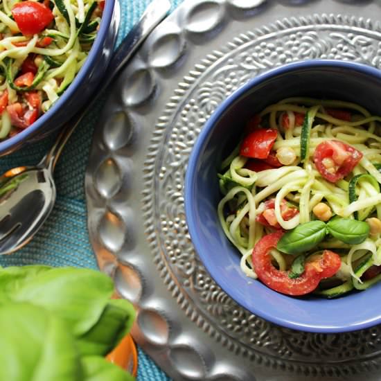 Zucchini Pasta & Avocado Alfredo - Recipe photo by withanopenmind