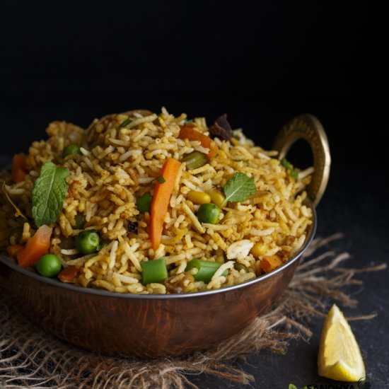 Vegetable Biryani - Recipe photo by Sandhya Hariharan