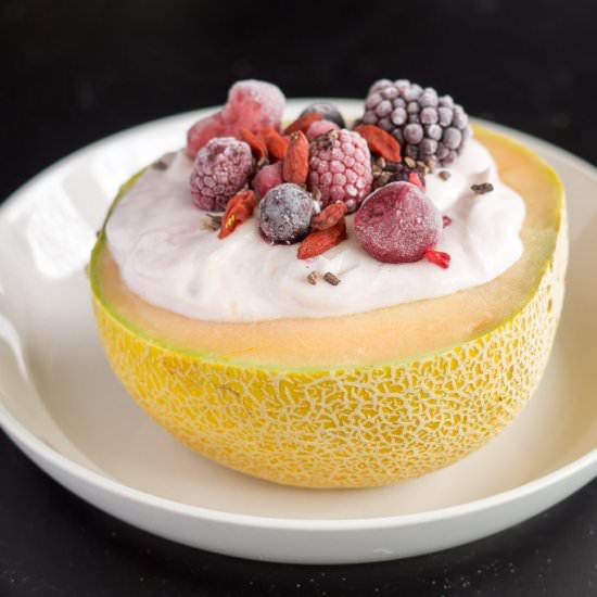 Filled protein melon - Recipe photo by freudandfries