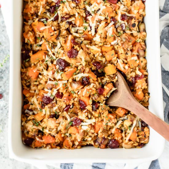 Chicken and Wild Rice Casserole - Recipe photo by wellplated