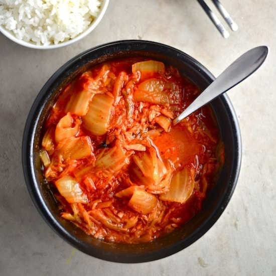 Kimchi Tuna Soup - Recipe photo by twothirdscup