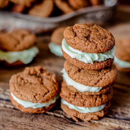 Chocolate Mint Sandwich Cookies - Recipe photo by LivingWellMom
