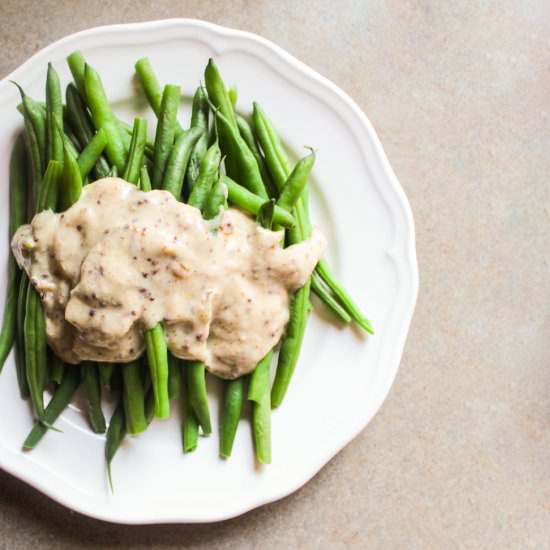 Green Beans with a Creamy Sauce - Recipe photo by Lisa G Cooks