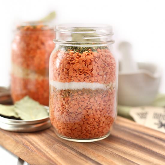Moroccan Lentil Soup in a Jar - Recipe photo by TheHealthyMaven