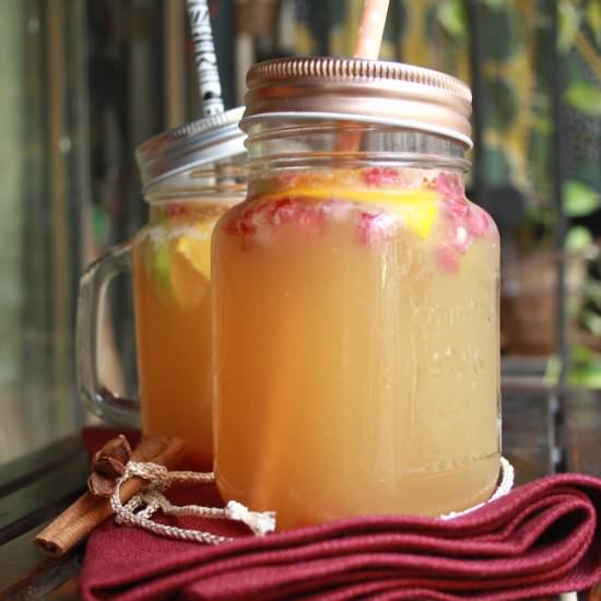 Homemade Apple Cider Sangria - Recipe photo by The Desserted Girl