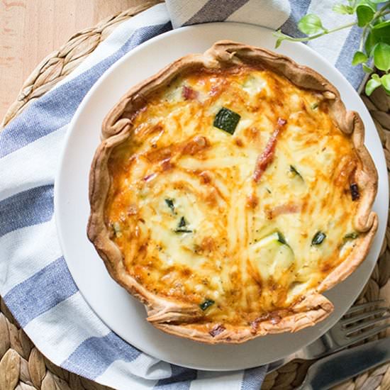 Delicious zucchini quiche - Recipe photo by nutrilics