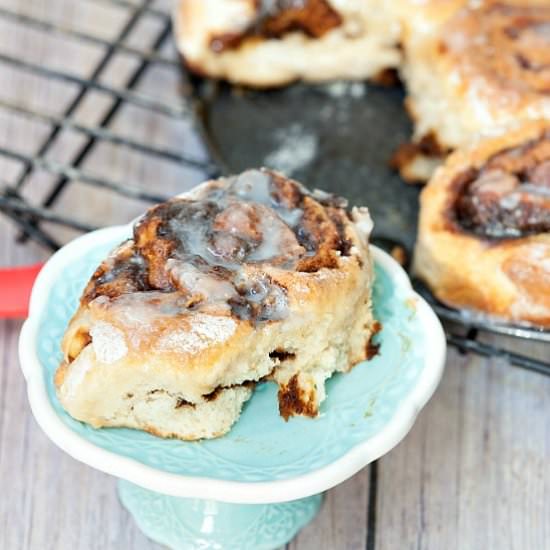 Gingerbread Cinnamon Rolls - Recipe photo by Food Done Light