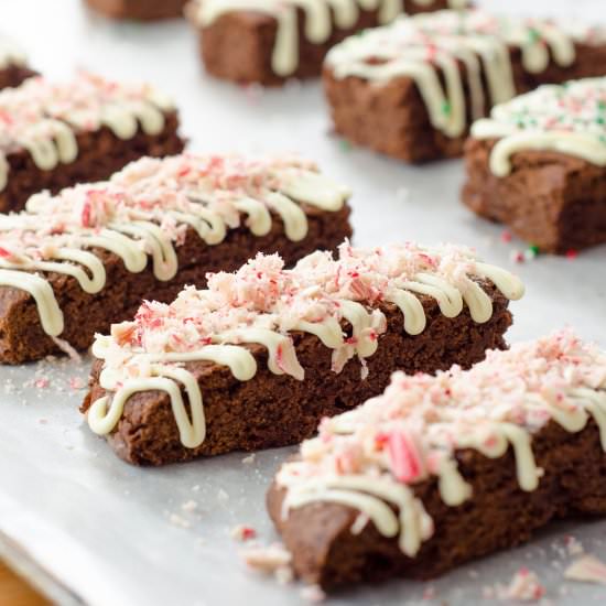 chocolate peppermint biscotti - Recipe photo by freshaprilflours