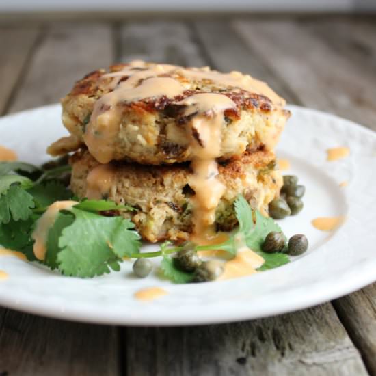 Tuna Cakes With Jalapeño & Cilantro - Recipe photo by HollyatTasteAndSee