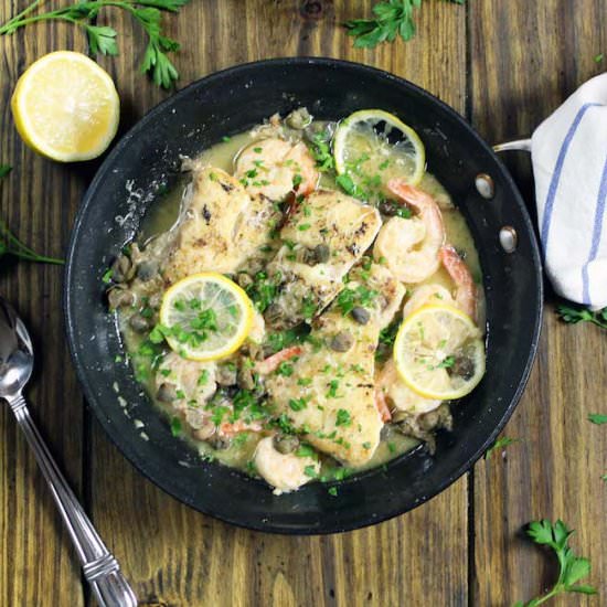 Seafood Piccata - Recipe photo by susanstable
