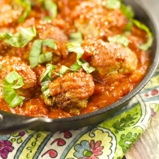 Turkey Meatballs with Tomato Sauce - Recipe photo by tiffanybendayan