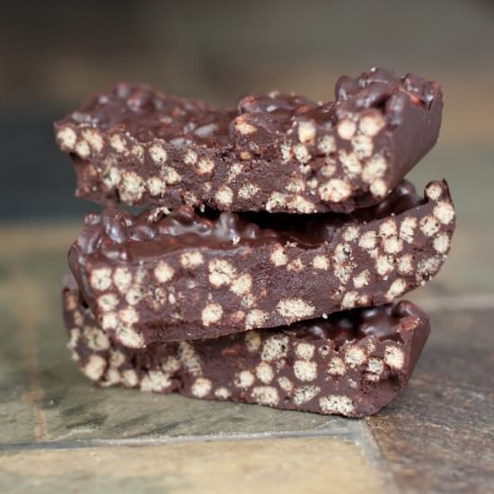Chocolate Crunch Bars – Vegan - Recipe photo by servedfromscratch