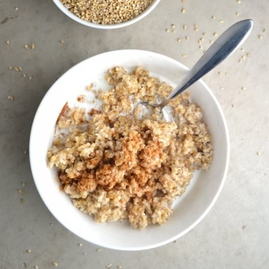Soaked Steel Cut Oatmeal - Recipe photo by twothirdscup