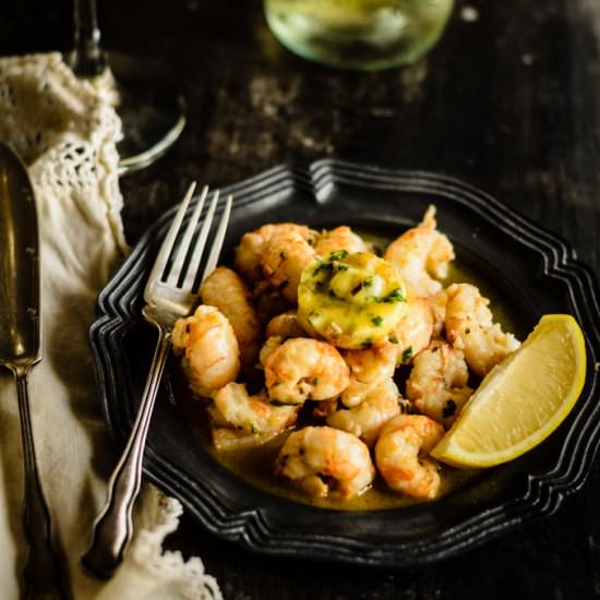 Prawns with Garlic and White Wine - Recipe photo by cocklesandmussels