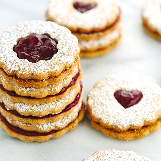 Cranberry Orange Linzer Cookies - Recipe photo by Jessica Gavin