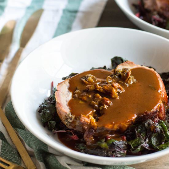 Cherry & Wild Rice Stuffed Pork - Recipe photo by brooklyn homemaker