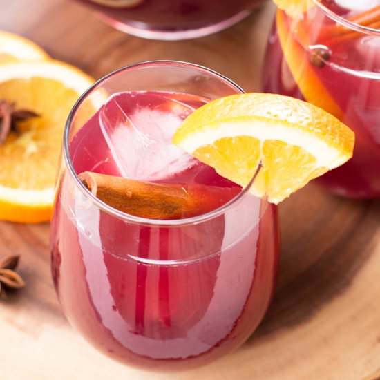 Big Batch Holiday Sangria - Recipe photo by cakenknife