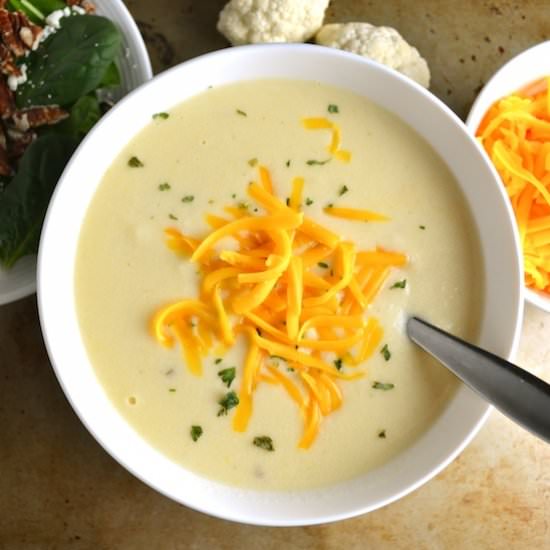 Cauliflower Cheese Soup - Recipe photo by twothirdscup