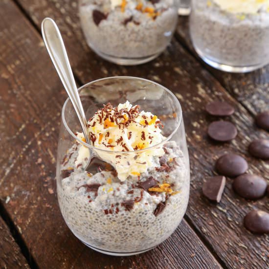 Chocolate Orange Keto Chia Pudding - Recipe photo by KetoDietApp