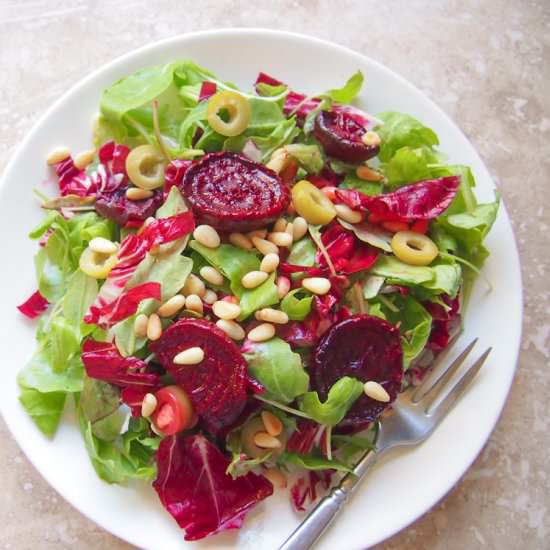 Roasted Beet Celebration Salad - Recipe photo by vermilionroots