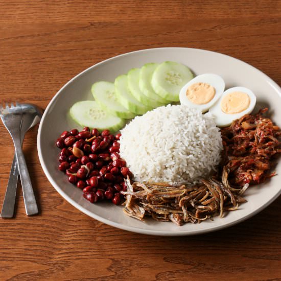 Nasi Lemak with Sambal Ikan Bilis - Recipe photo by healthygfasian