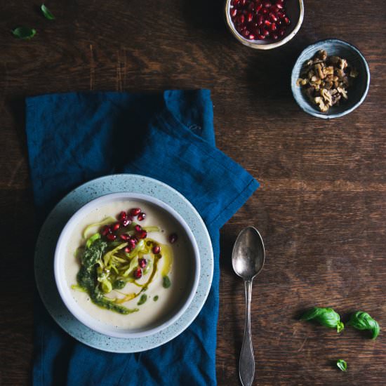 Roasted Parsnip & Butter Bean Soup - Recipe photo by cashewkitchen