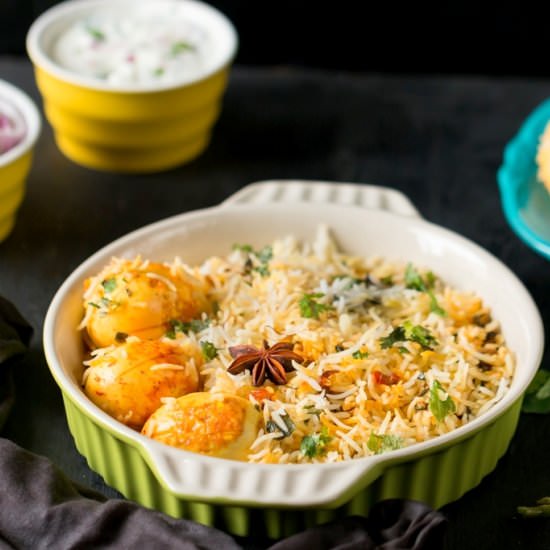 Egg Dum Biryani - Recipe photo by currytrail