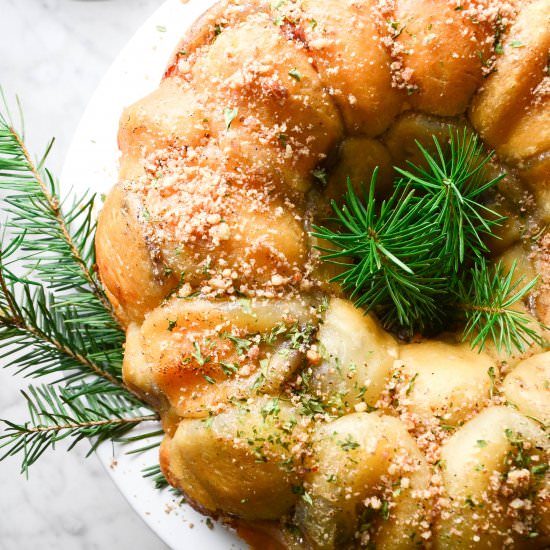 Stuffed Blueberry Brie Monkey Bread - Recipe photo by mymoderncookery