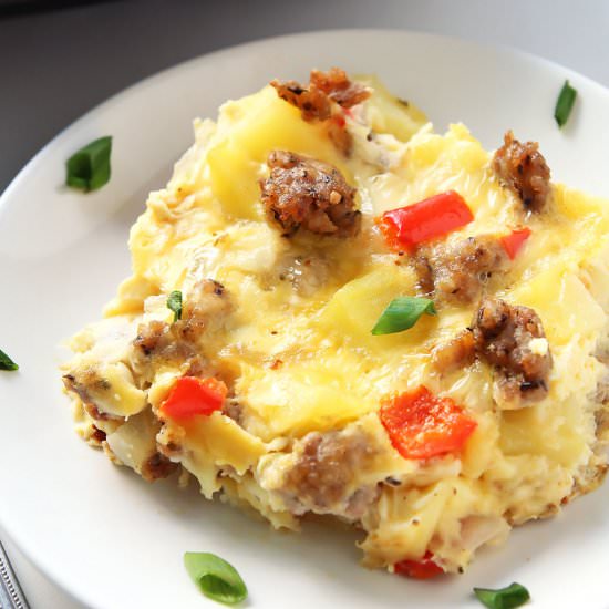 Easy Breakfast Casserole - Recipe photo by Leelalicious