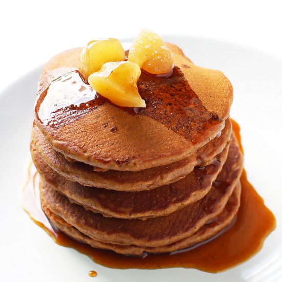 Whole Wheat Gingerbread Pancakes - Recipe photo by Leelalicious