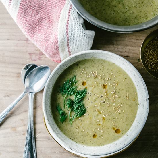 Broccoli, Dill and White Bean Soup - Recipe photo by rootingthesun