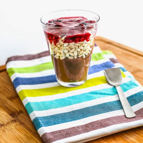 Chocolate Peanut Butter Mousse - Recipe photo by My Fat Me Ania