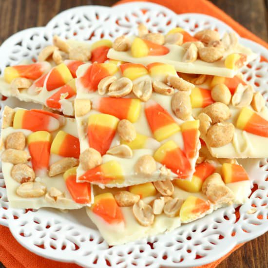 Candy Corn Peanut Bark - Recipe photo by livewellbakeoften