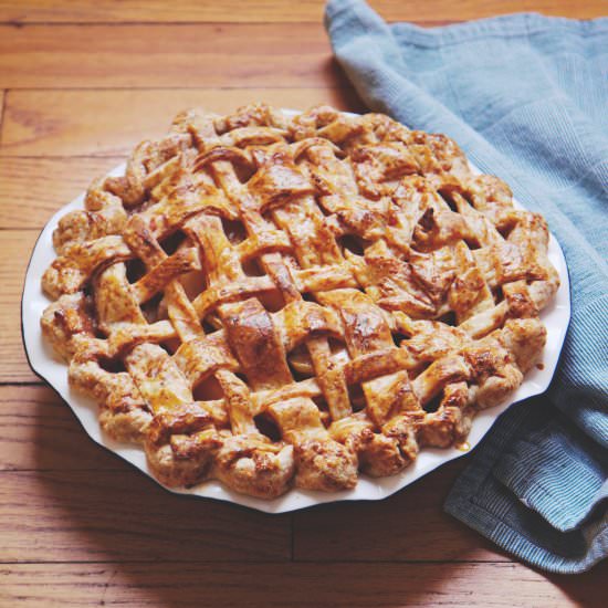 Apple, Pear, Butterscotch Pie - Recipe photo by Rachelsally