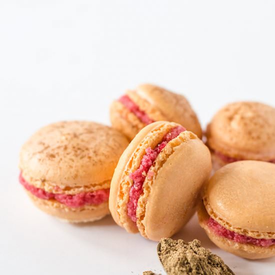 Muled Cranberry Macarons - Recipe photo by cookienameddesire
