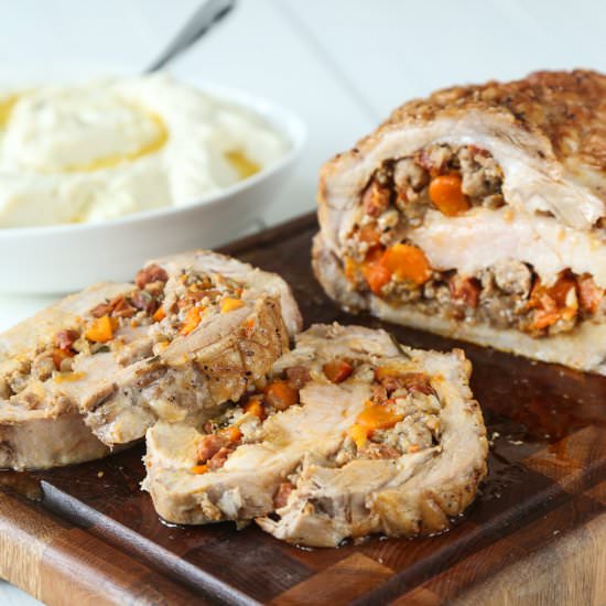 Pork Loin with Pumpkin & Sausage - Recipe photo by KetoDietApp