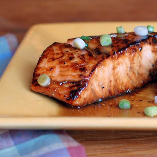 Bourbon Maple Salmon - Recipe photo by Circle B Kitchen
